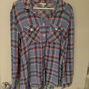 3/$30 Mendocino Oversized Plaid Shirt